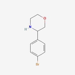 molecular formula C10H12BrNO B1378983 3-(4-溴苯基)吗啉 CAS No. 1225823-06-2