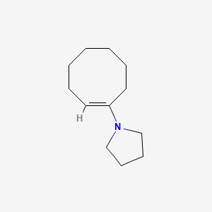 N-(1-Cycloocten-1-YL)pyrrolidine