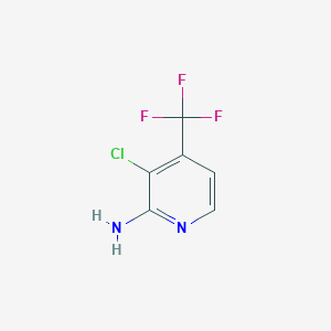 molecular formula C6H4ClF3N2 B1378989 3-Chloro-4-(trifluoromethyl)pyridin-2-amine CAS No. 1227513-97-4