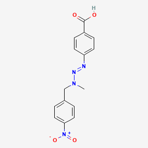 p-(3-Methyl-3-(p-nitrobenzyl)-1-triazeno)benzoic acid