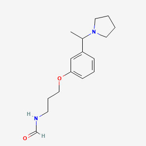 N-(3-(3-(1-(1-Pyrrolidinyl)ethyl)phenoxy)propyl)formamide