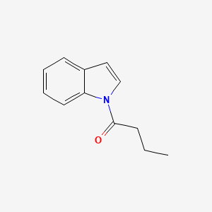 molecular formula C12H13NO B13789999 1-(1-Oxobutyl)-1H-indole CAS No. 93941-01-6