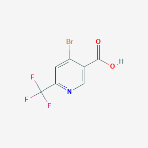 molecular formula C7H3BrF3NO2 B1379000 4-Bromo-6-(trifluoromethyl)nicotinic acid CAS No. 1060810-71-0