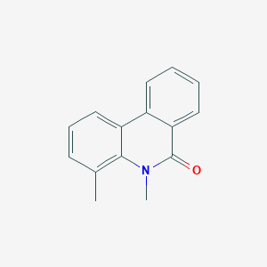 molecular formula C15H13NO B13790009 4,5-Dimethyl-6(5H)-phenanthridinone 