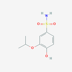 molecular formula C9H13NO4S B1379001 4-羟基-3-(丙-2-基氧基)苯-1-磺酰胺 CAS No. 1243328-88-2