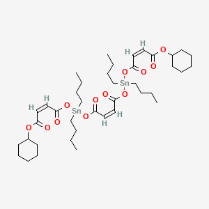 5,7,12,14-Tetraoxa-6,13-distannaoctadeca-2,9,16-trienedioic acid, 6,6,13,13-tetrabutyl-4,8,11,15-tetraoxo-, dicyclohexyl ester, (Z,Z,Z)-