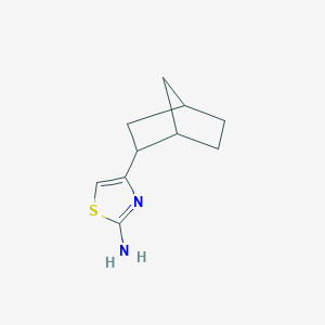 molecular formula C10H14N2S B1379007 4-{双环[2.2.1]庚烷-2-基}-1,3-噻唑-2-胺 CAS No. 867286-05-3