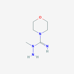 4-Morpholinecarboximidicacid,N-methyl-,hydrazide(9CI)