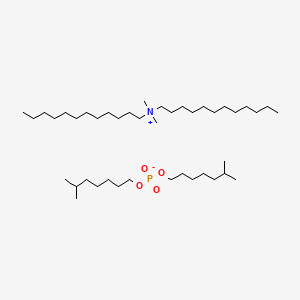 molecular formula C42H90NO4P B13790113 Didodecyldimethylammonium diisooctyl phosphate CAS No. 67907-18-0