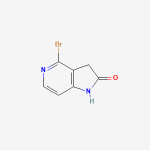 molecular formula C7H5BrN2O B1379012 4-溴-5-氮杂-2-羟吲哚 CAS No. 1190313-66-6