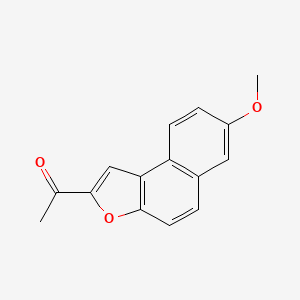 molecular formula C15H12O3 B13790147 1-(7-Methoxybenzo[e][1]benzofuran-2-yl)ethanone 