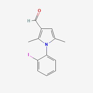 1-(2-iodophenyl)-2,5-dimethylpyrrole-3-carbaldehyde