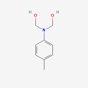 molecular formula C9H13NO2 B13790182 Methanol, [(4-methylphenyl)imino]bis-(9CI) 