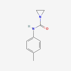 molecular formula C10H12N2O B13790194 N-(4-methylphenyl)aziridine-1-carboxamide CAS No. 829-65-2