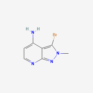 B1379021 4-AMino-3-bromo-2-methyl-2H-pyrazolo[3,4-b]pyridine CAS No. 1363381-37-6