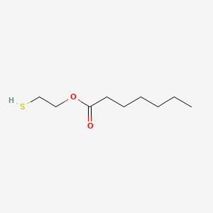 molecular formula C9H18O2S B13790215 2-Mercaptoethyl heptanoate CAS No. 22909-87-1