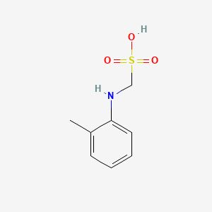 molecular formula C8H11NO3S B13790241 o-Toluidinomethanesulfonic acid CAS No. 94-57-5