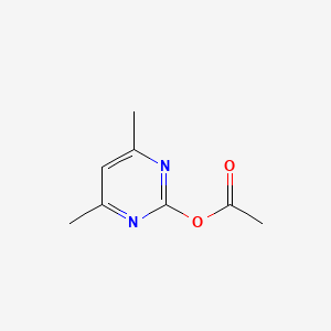 molecular formula C8H10N2O2 B13790268 (4,6-dimethylpyrimidin-2-yl) acetate 