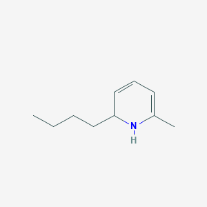 molecular formula C10H17N B13790284 2-Butyl-6-methyl-1,2-dihydropyridine 