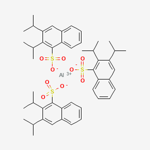 molecular formula C48H57AlO9S3 B13790300 Aluminum tris(diisopropylnaphthalenesulfonate) 