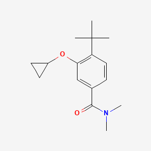 4-Tert-butyl-3-cyclopropoxy-N,N-dimethylbenzamide