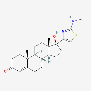 17-alpha-Hydroxy-17-beta-(2-(methylamino)-4-thiazolyl)androst-4-en-3-one