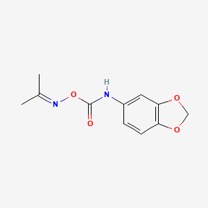 Acetone, O-((1,3-benzodioxol-5-YL)carbamoyl)oxime