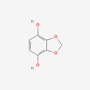 molecular formula C7H6O4 B13790360 1,3-Benzodioxole-4,7-diol CAS No. 86319-80-4