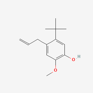 molecular formula C14H20O2 B13790433 4-Allyl-5-(tert-butyl)-2-methoxyphenol CAS No. 67874-75-3