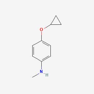 B1379051 4-Cyclopropoxy-N-methylaniline CAS No. 1243322-80-6