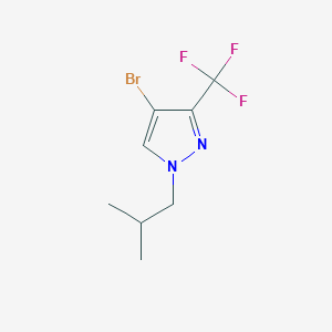 molecular formula C8H10BrF3N2 B1379052 4-溴-1-异丁基-3-三氟甲基-1H-吡唑 CAS No. 1437794-62-1