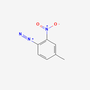 molecular formula C7H6N3O2+ B13790613 4-Methyl-2-nitrobenzenediazonium CAS No. 24920-35-2