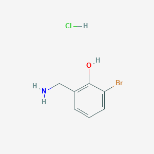 molecular formula C7H9BrClNO B1379063 2-(氨甲基)-6-溴苯酚盐酸盐 CAS No. 1795488-85-5