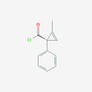 (1S)-2-Methyl-1-phenylcycloprop-2-ene-1-carbonyl chloride