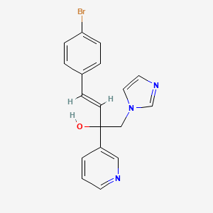 4-(4-bromophenyl)-1-(1H-imidazol-1-yl)-2-(3-pyridinyl)-3-buten-2-ol