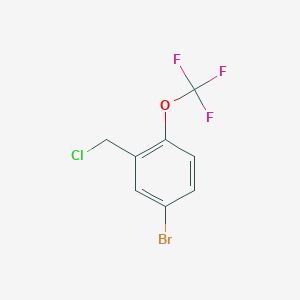 molecular formula C8H5BrClF3O B1379078 5-Bromo-2-(trifluoromethoxy)benzyl chloride CAS No. 1393442-60-8
