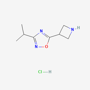 5-Azetidin-3-yl-3-isopropyl-1,2,4-oxadiazole hydrochloride