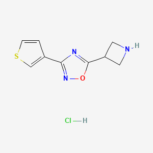 5-Azetidin-3-yl-3-(3-thienyl)-1,2,4-oxadiazole hydrochloride