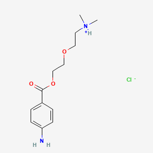 2-[2-(4-aminobenzoyl)oxyethoxy]ethyl-dimethylazanium;chloride