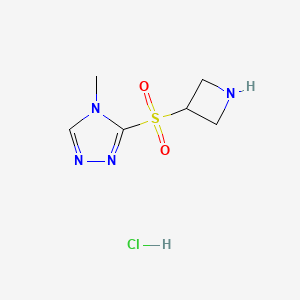 3-(azetidine-3-sulfonyl)-4-methyl-4H-1,2,4-triazole hydrochloride