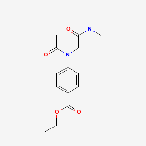 ethyl 4-[acetyl-[2-(dimethylamino)-2-oxoethyl]amino]benzoate