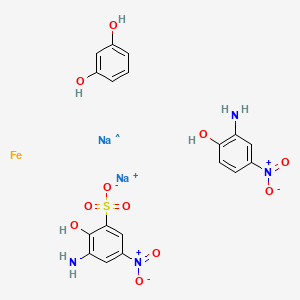 molecular formula C18H17FeN4Na2O11S B13790855 CID 6336708 