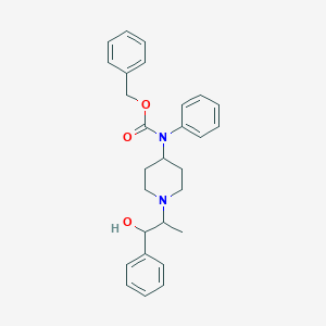 molecular formula C28H32N2O3 B13790866 2-(4-N-Cbz-phenylamino-piperidin-1-yl)-1-Phenylpropanol CAS No. 959246-66-3