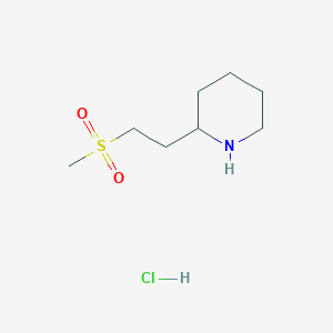 2-[2-(Methylsulfonyl)ethyl]piperidine hydrochloride