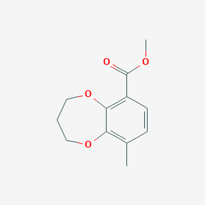 2H-1,5-Benzodioxepin-6-carboxylicacid,3,4-dihydro-9-methyl-,methylester(9CI)