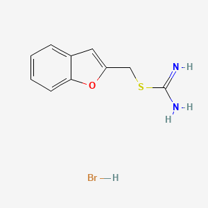 molecular formula C10H11BrN2OS B1379091 1-苯并呋喃-2-基甲基亚氨基硫代氨基甲酸氢溴酸盐 CAS No. 1426290-59-6