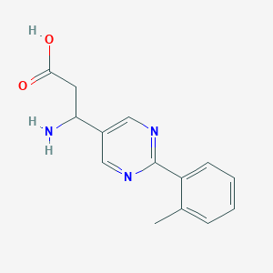 3-Amino-3-[2-(2-methylphenyl)pyrimidin-5-yl]propanoic acid