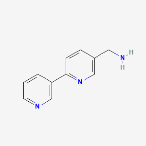 molecular formula C11H11N3 B1379111 [2,3'-联吡啶]-5-基甲胺 CAS No. 1255636-89-5