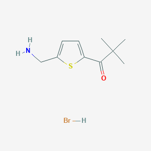 1-[5-(Aminomethyl)-2-thienyl]-2,2-dimethylpropan-1-one hydrobromide