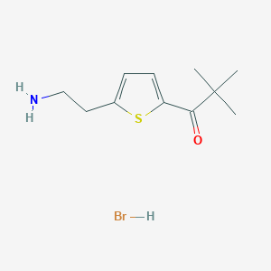 1-[5-(2-Aminoethyl)-2-thienyl]-2,2-dimethylpropan-1-one hydrobromide